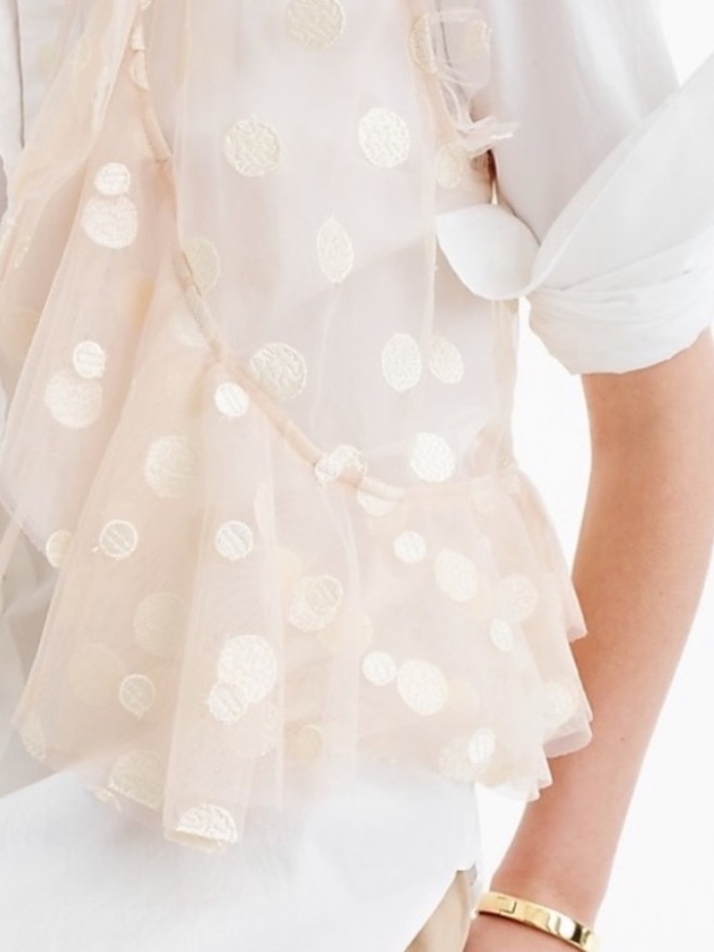 J.Crew Collection Polka-Dot Tulle Vest - EUC - Picture 4 of 13